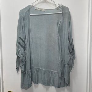 Blue lace cardigan
